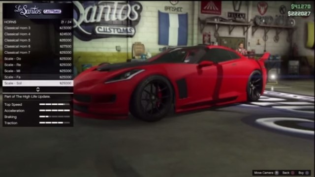 GTA 5 : Thunderstruck de AC/DC joué avec les klaxons du jeu