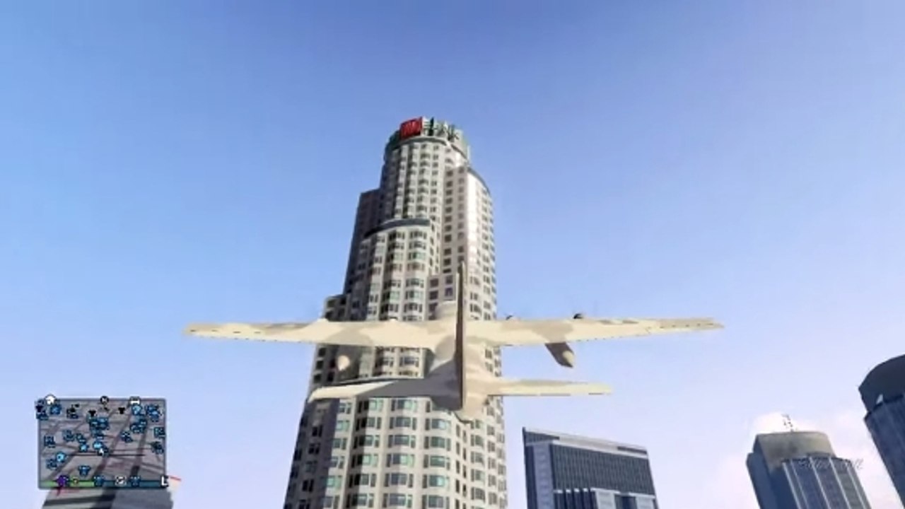 GTA 5 : Un atterrissage parfait (ou presque) sur le toit d'un building