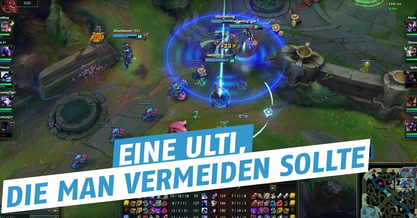 League of Legends: Wenn Ryzes Ulti dem eigenen Team schadet