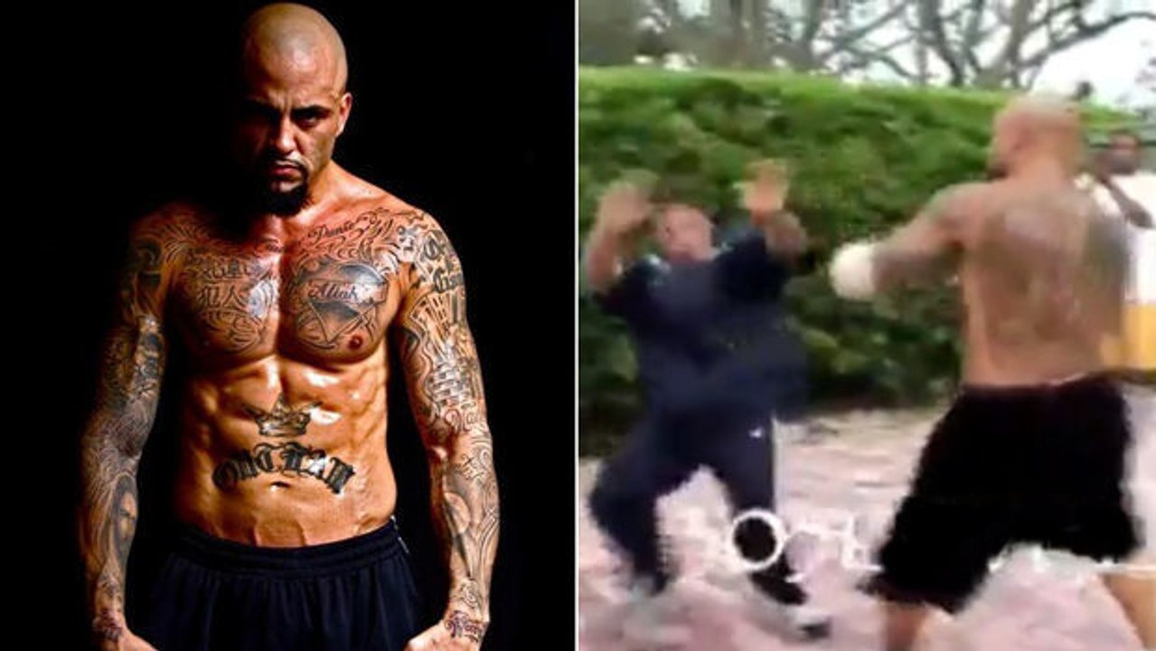 Street Fight: Rene Martinez im Nahkampf gegen einen professionellen Kampfsportler