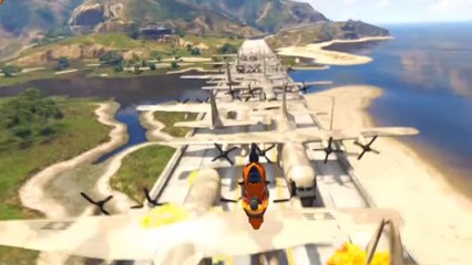 GTA 5 : un backflip au-dessus de l'explosion de 10 Titans !