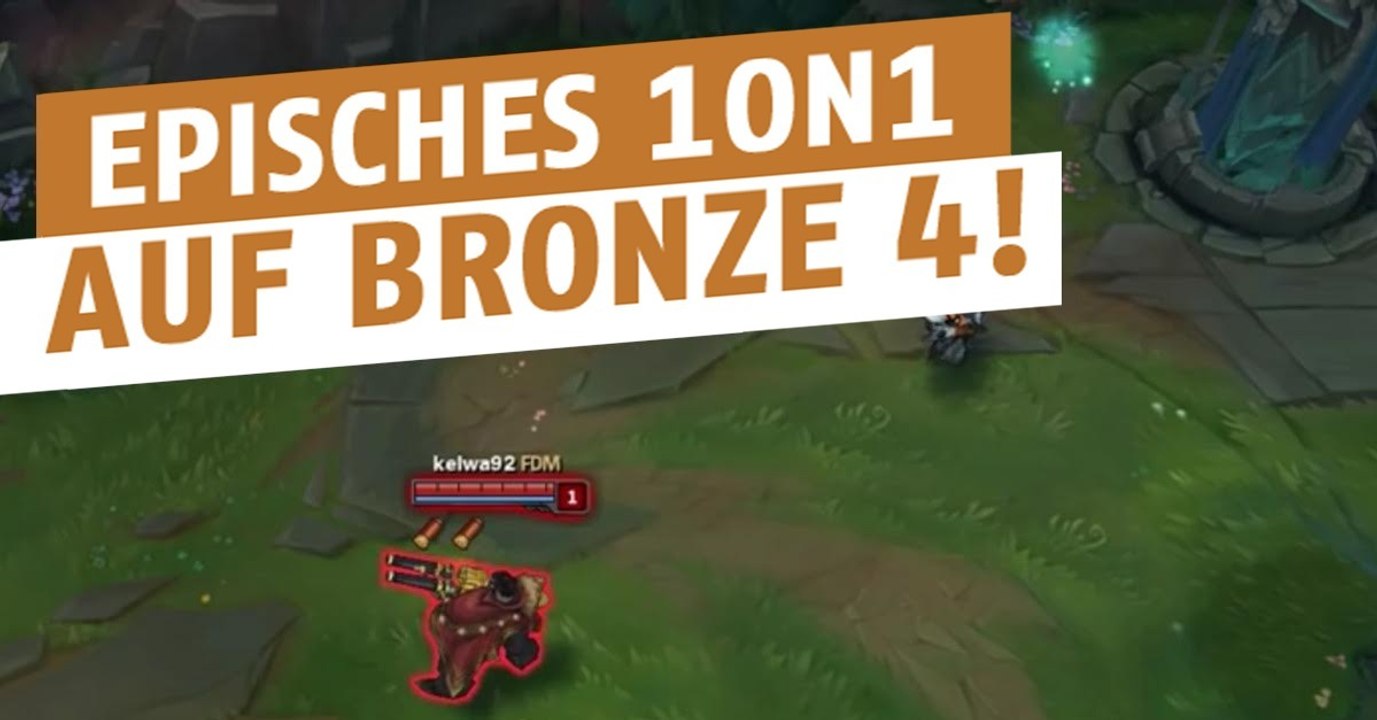 League of Legends: So läuft ein 1on1 auf Bronze 4 ab