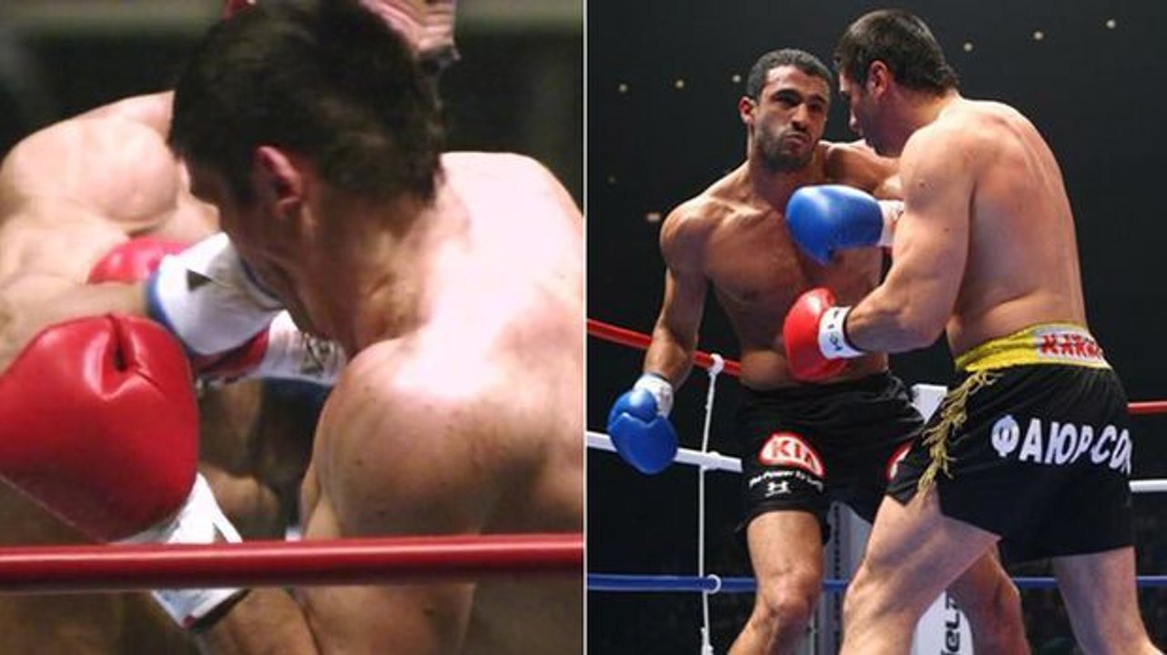Badr Hari und Ruslan Karaev liefern sich einen kurzen aber intensiven Kampf!