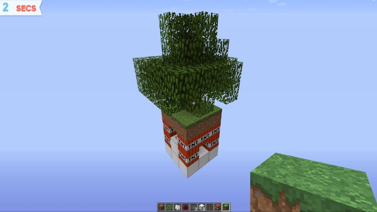 Minecraft : comment transformer un arbre en piège explosif ?