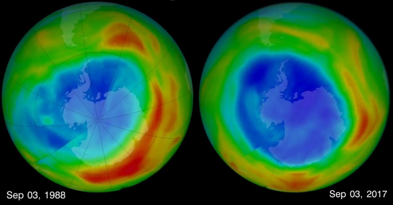 Le trou de la couche d’ozone a atteint cette année son plus bas niveau depuis 1988
