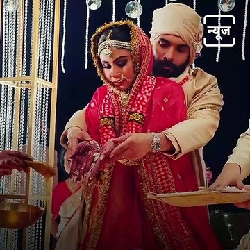 Actress Mouni Roy From West Bengal Decks Up In Red For Bengali Wedding With Suraj Nambiar