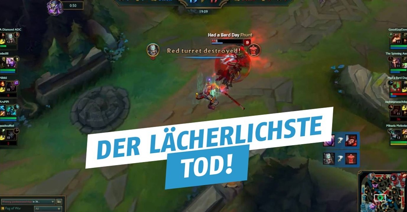 League of Legends: Lächerlicher Tod! Anschließend Ragequit?