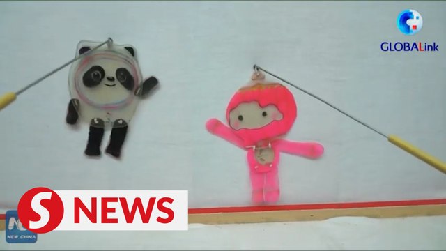 Folk artists in north China celebrate Lunar New Year, Winter Olympics