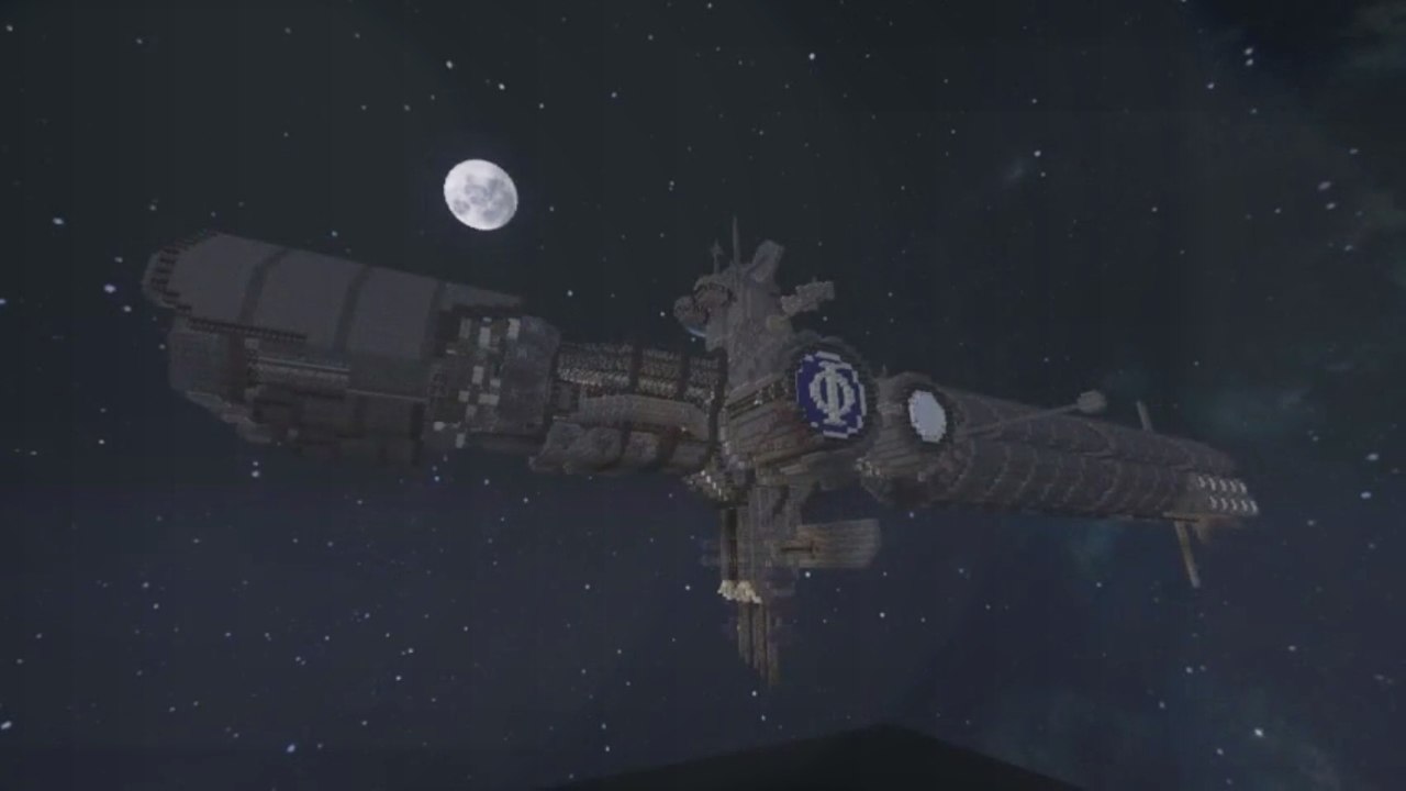 Minecraft :  le vaisseau de la Stratégie Ender entièrement recréé !