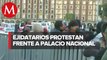 Pobladores de atlixco protestan por terrenos afuera de Palacio Municipal
