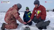 شاهد_ صيد في الجليد ضمن أكبر مسابقة خيرية في العالم