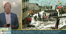 Ecuador decreta tres días de luto por víctimas de crecida