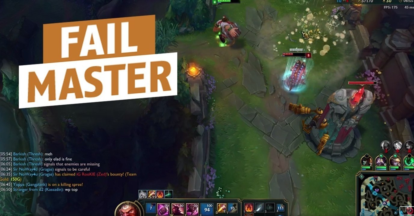 League of Legends: Selbst auf Master-Level ist man nicht vor Epic Fails sicher