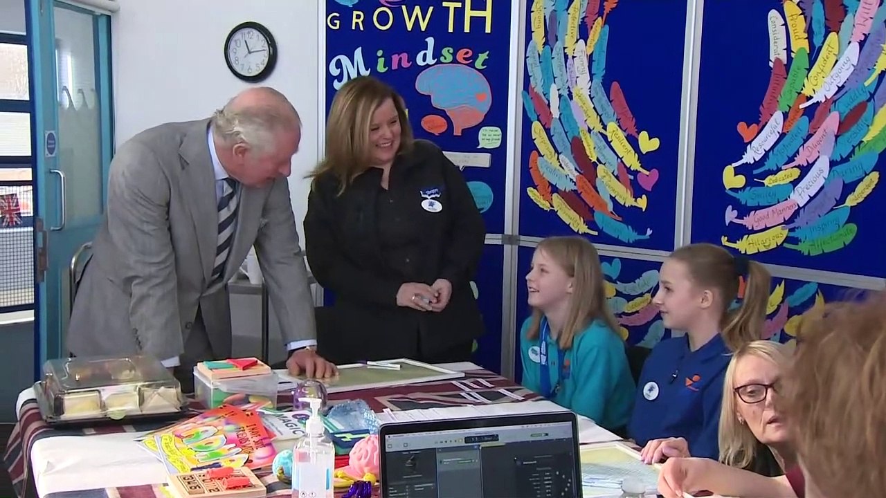 Charles asked if he brought his swimsuit during Kent coast visit