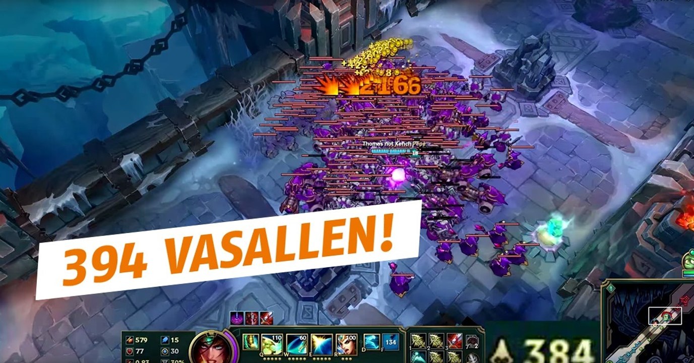 League of Legends: Er farmt 394 Vasallen mit nur einem Abpraller von Sivir