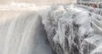 Quand les chutes du Niagara se transforment en sculpture de glace à cause du froid