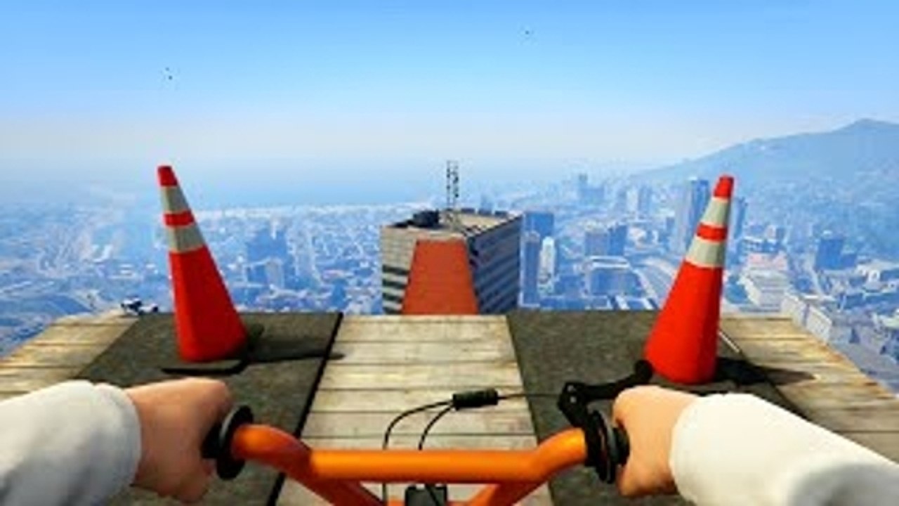 GTA 5 : une course d'obstacles impressionnante en vue à la première personne