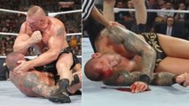 Brock Lesnar verletzt unabsichtlich Randy Orton beim SummerSlam