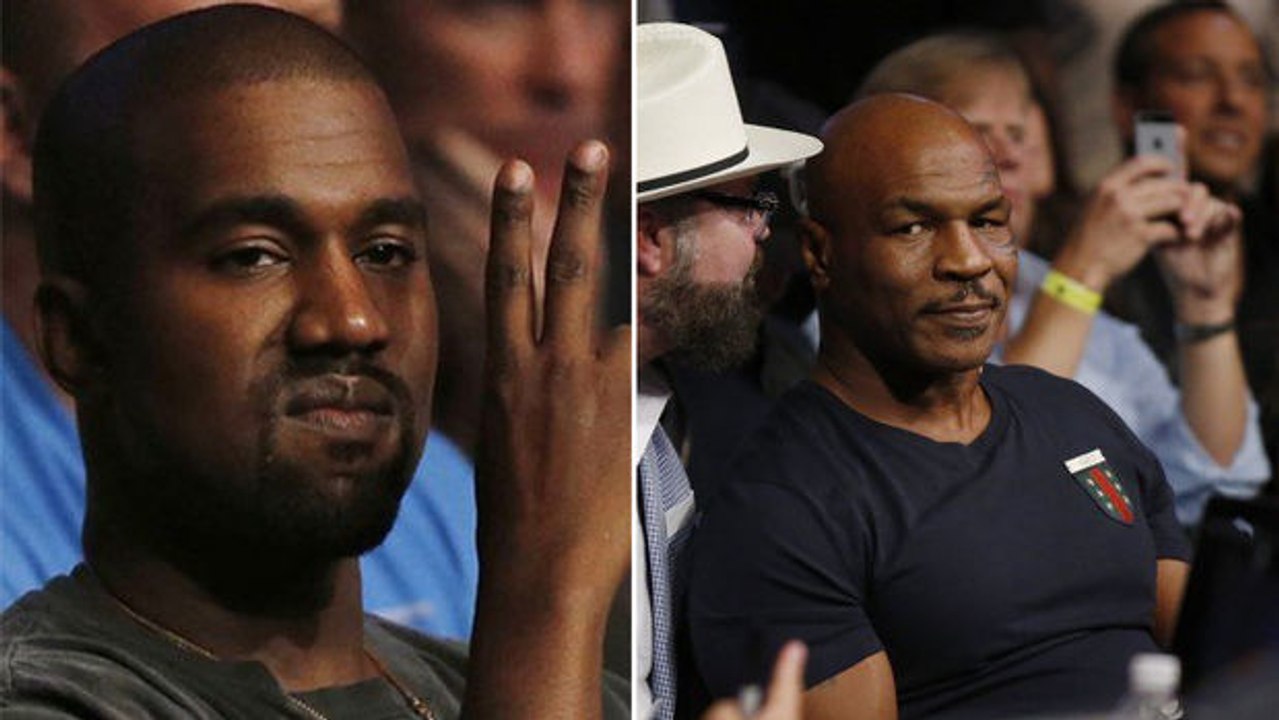 Mike Tyson setzt sich bei der UFC 202 auf den Platz von Kanye West