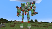 Minecraft : des joueurs créent des robots géants capables de détruire un village entier !