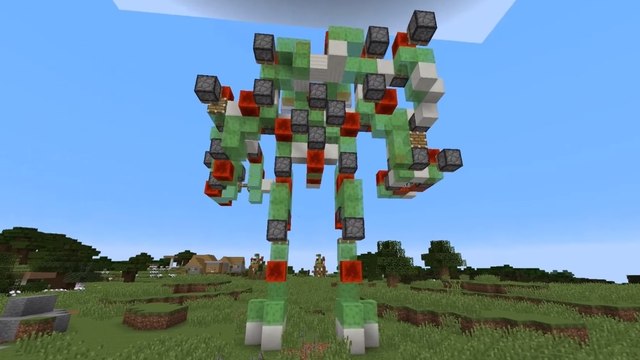 Minecraft : des joueurs créent des robots géants capables de détruire un village entier !