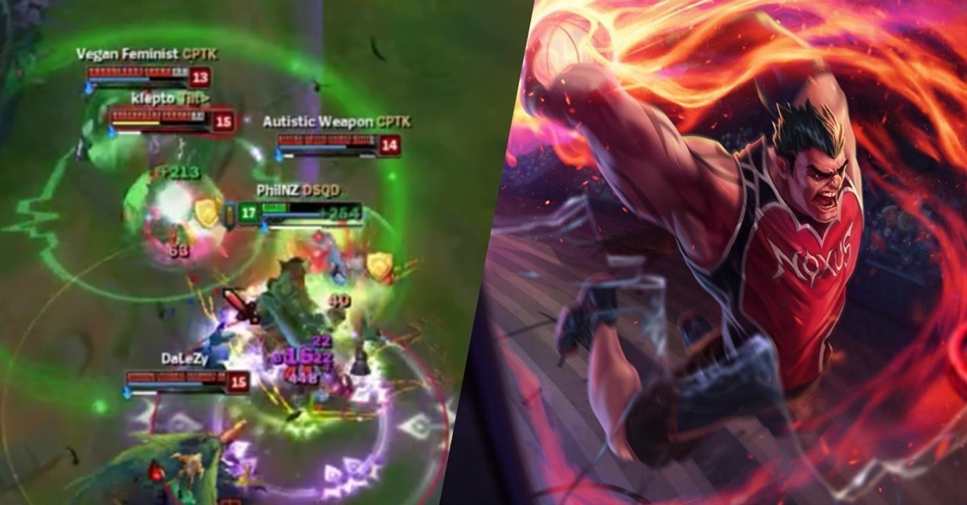 League of legends: dank regeneration! darius hat keine probleme im 1on4