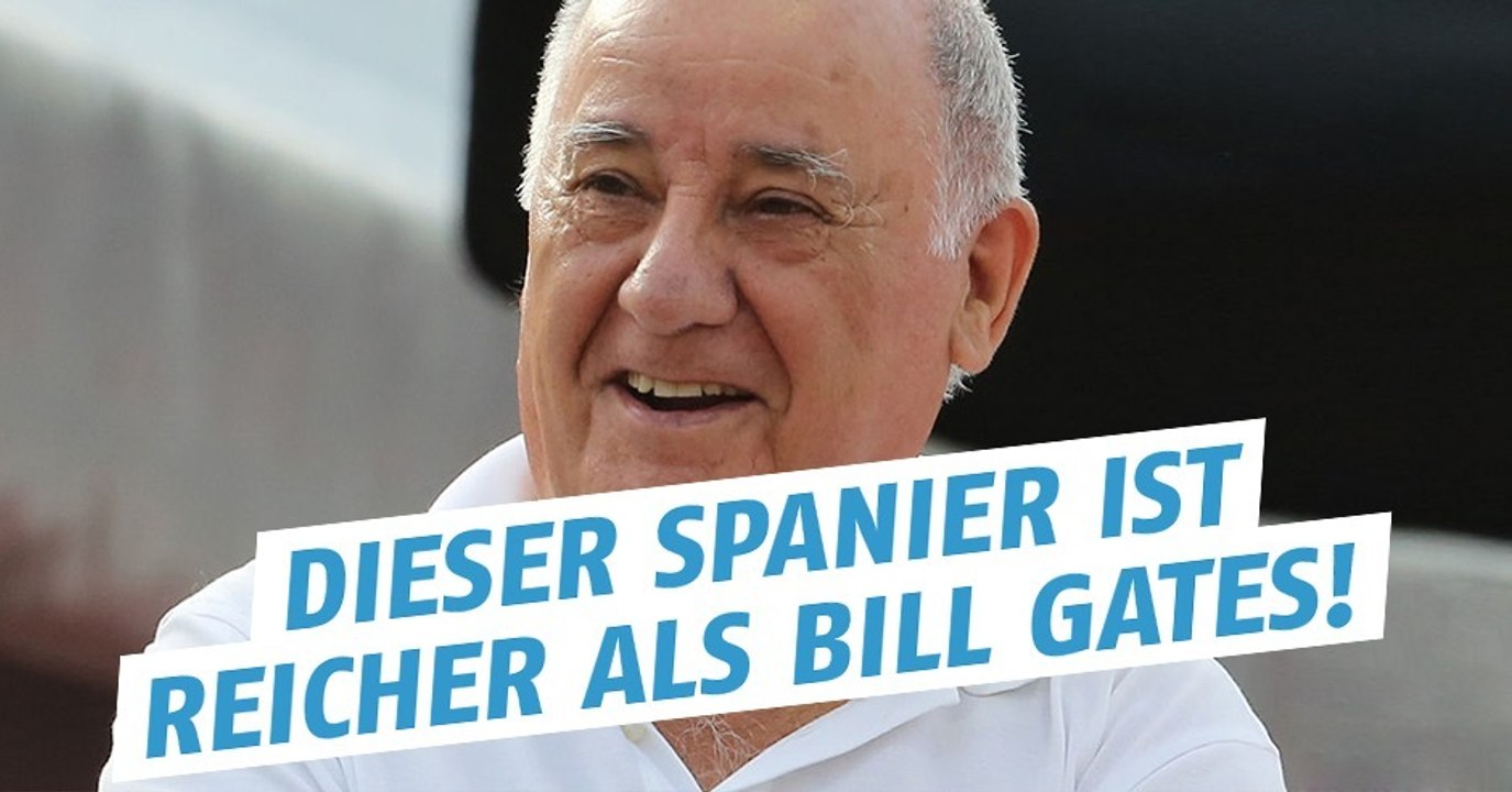 Mit  80 Jahren ist dieser Spanier vor Bill Gates der reichste Mann der Welt
