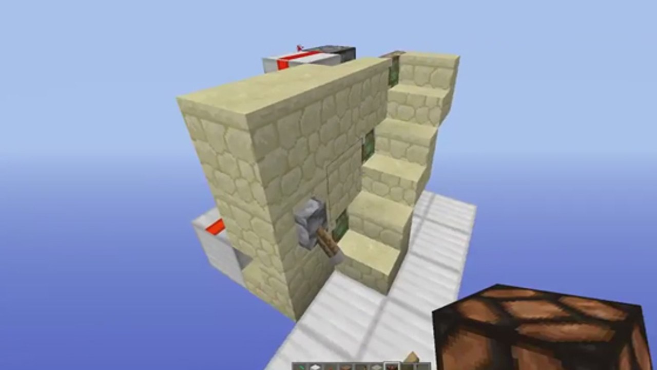 Minecraft : tutoriel de création d'un escalier secret