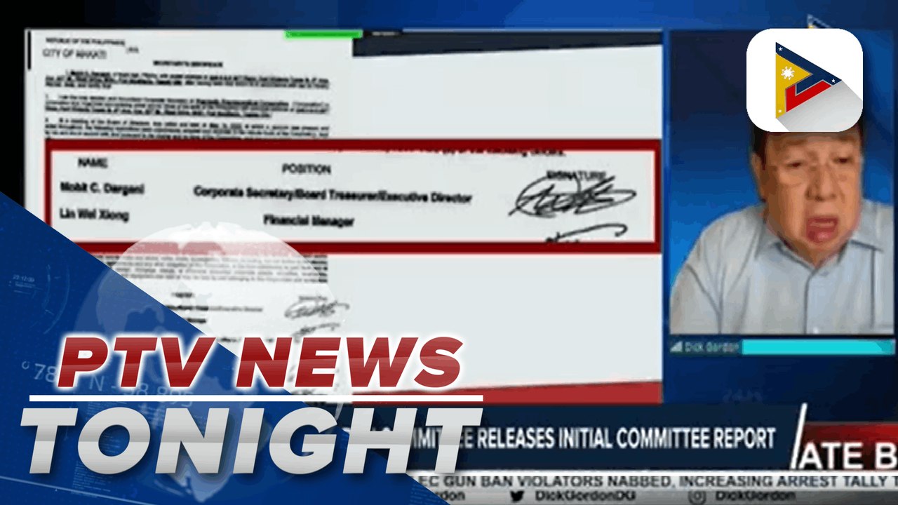 Senate Blue Ribbon Committe releases initial committee report of probe on alleged overpriced pandemic response supplies | via Eunice Samonte