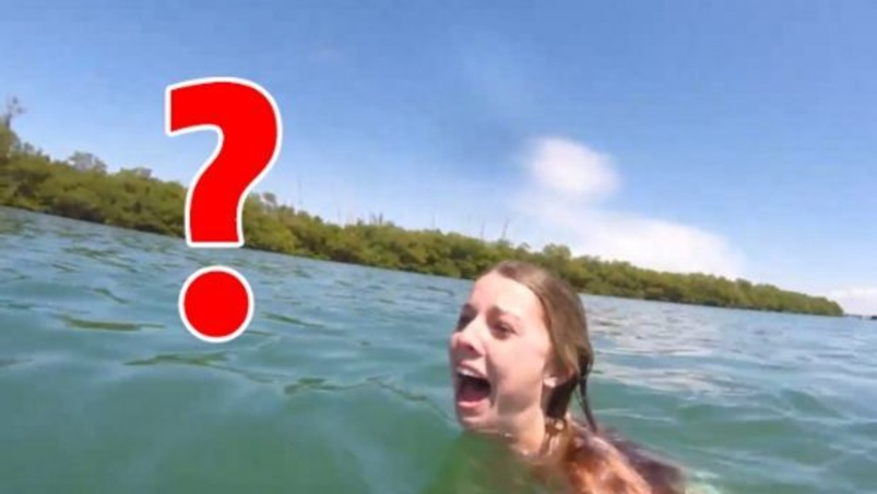 Panikattacke: Diese Schwimmerin hat unglaubliche Angst vor einem Tier im Wasser