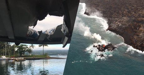 Volcan KIlauea : une "bombe de lave" tombe sur un bateau et fait une vingtaine de blessés à Hawaï