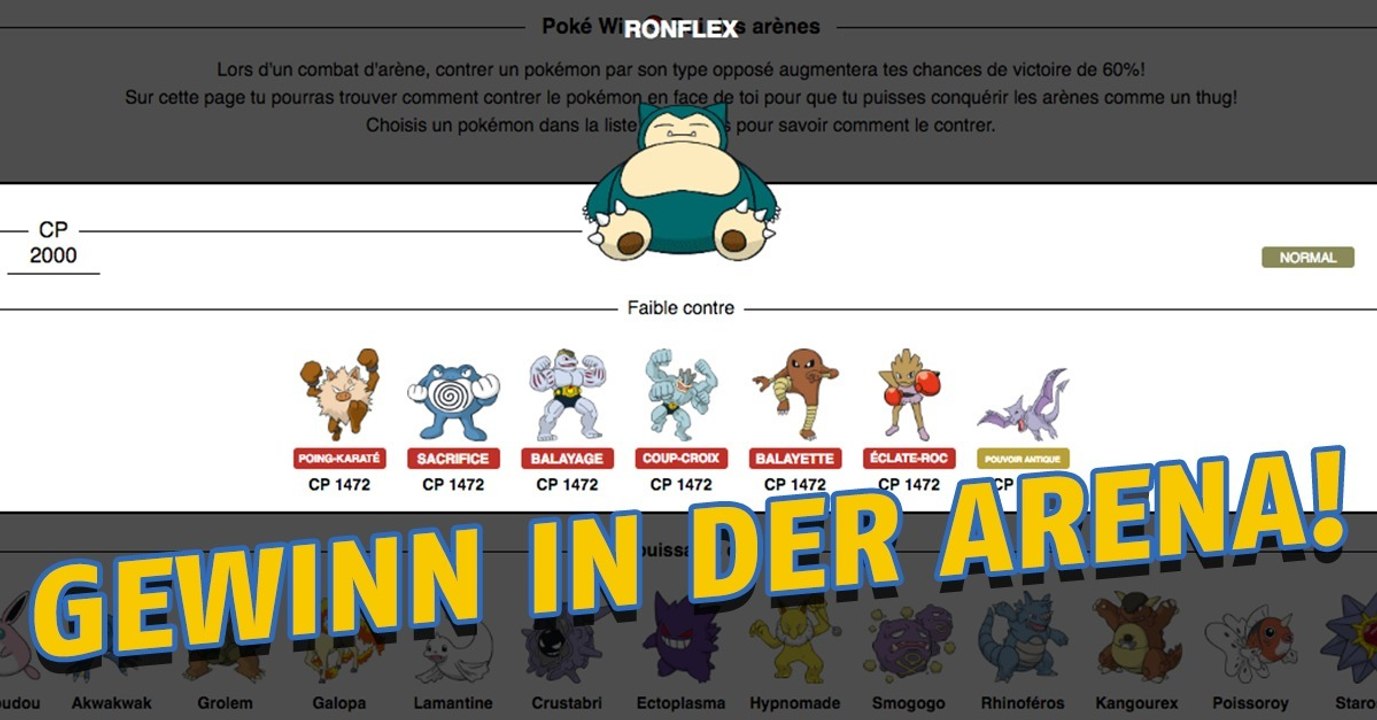 Pokéwin: Mit dieser App siegt ihr in der Arena