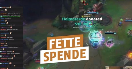 League of Legends: Fette Spende für C9 Sneaky auf Twitch!