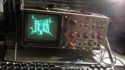 Quake : il recréé le premier niveau du jeu sur un oscilloscope