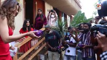 Shamita Shetty Looks RED HOT At Birthday Celebrations, Distributes Gifts To Paps