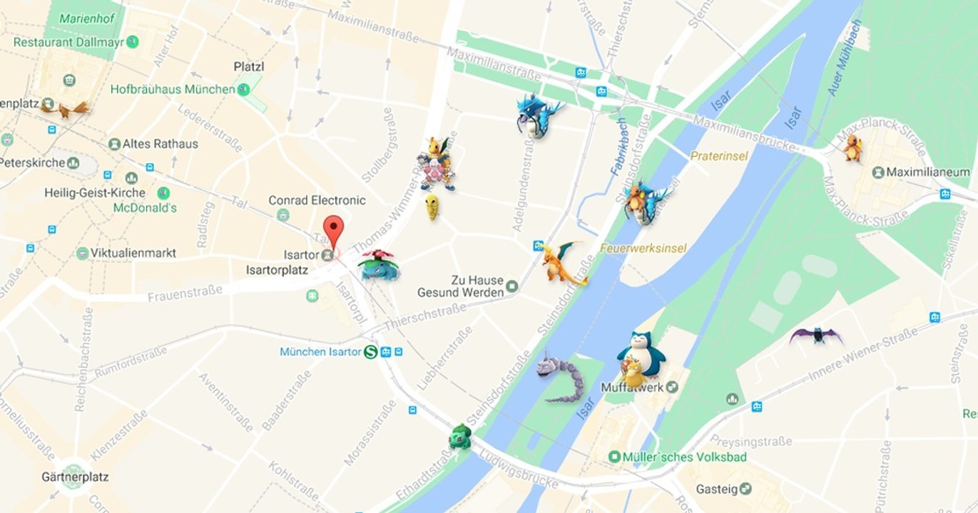 Pokémon-GO-Maps: Mit Onlinekarten Pokémon in der Nähe finden