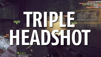 Battlefield 4 : un joueur réalise un triple headshot d'anthologie