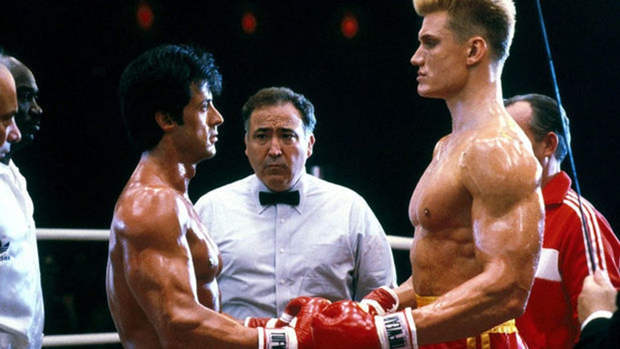 Sylvester Stallone zeigt unveröffentlichte Bilder von seinem Kampf gegen Ivan Drago in „Rocky 4“