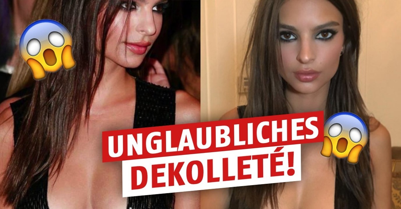 Emily Ratajkowski: Extrem ausgeschnittenes Kleid sorgt für Wirbel