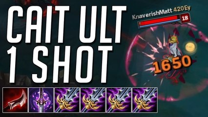 League of Legends: 1800 Schadenspunkte! Caitlyn holt per Ulti zum One Shot aus