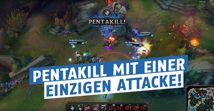League of Legends: Mit nur einer einzigen Attacke! Jhin landet einen beeindruckenden Pentakill