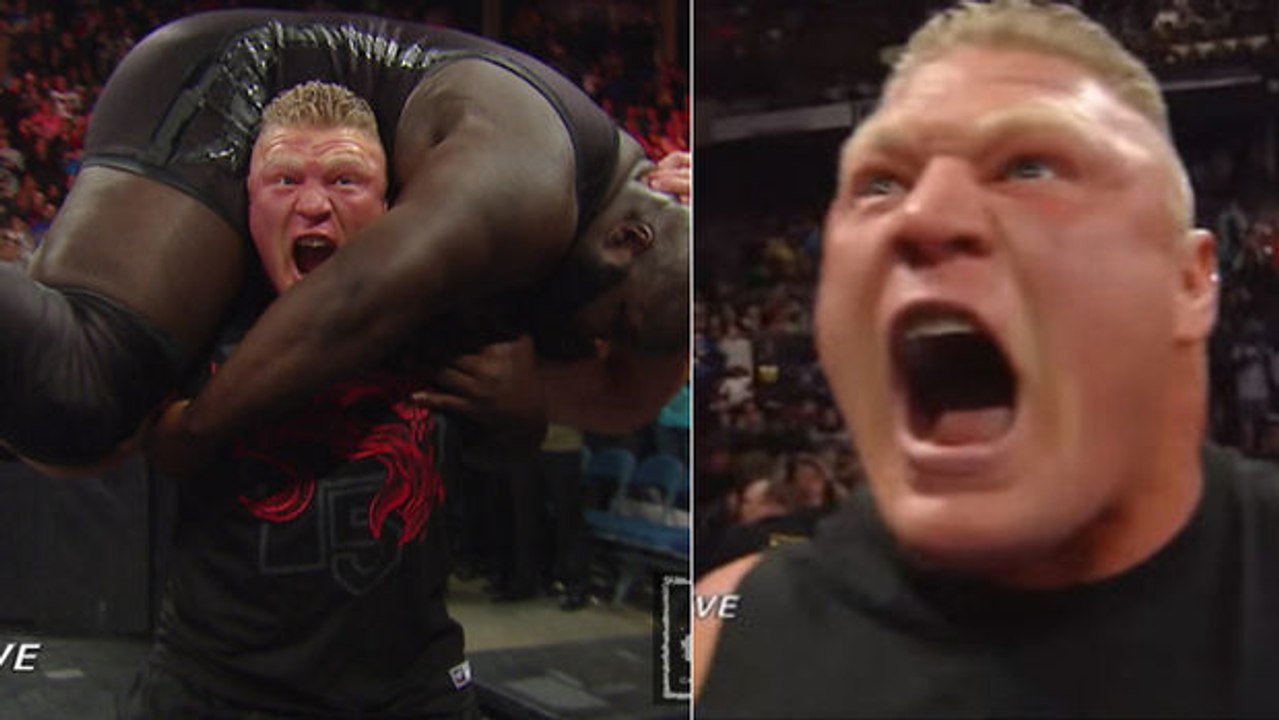 Brock Lesnar gibt seltsame Geräusche bei der WWE von sich