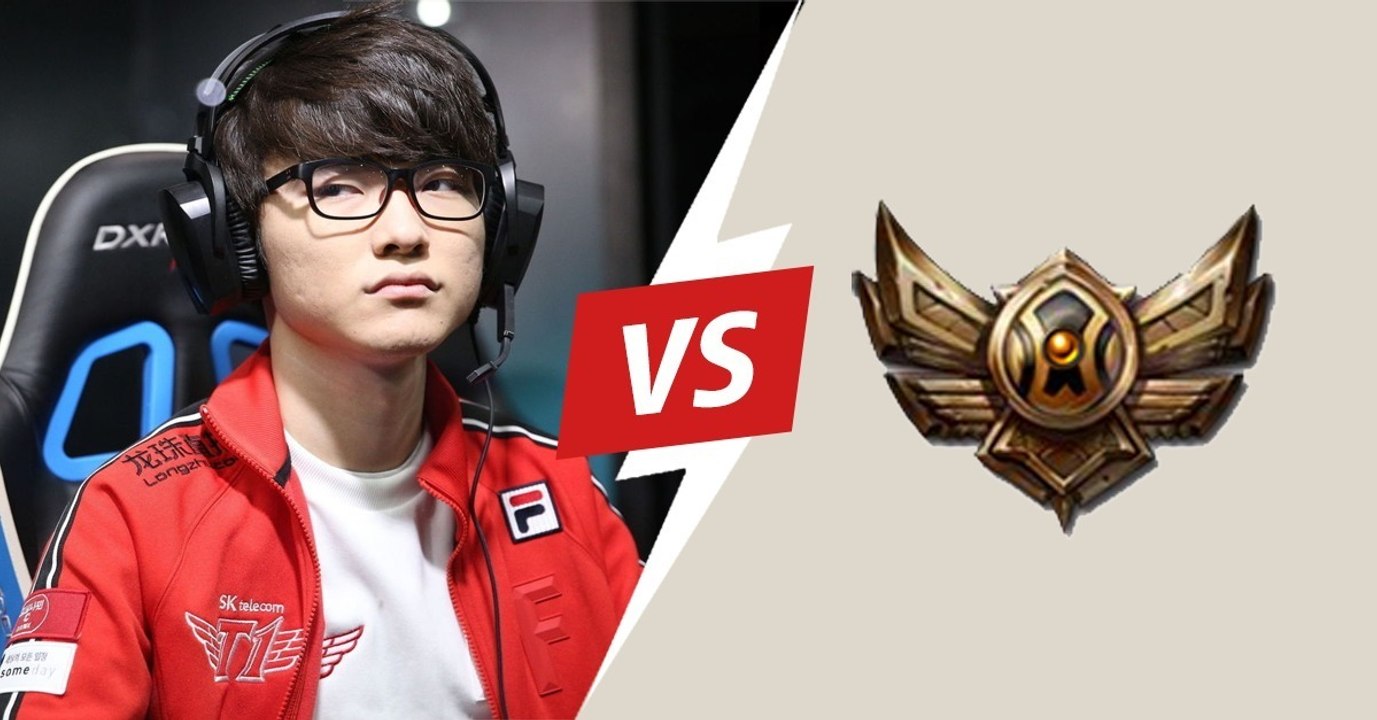 Spieler auf bronze 4 schlägt faker im 1v1!