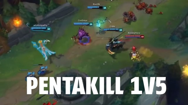 League of Legends : Annie réalise un Pentakill épique en 1v5