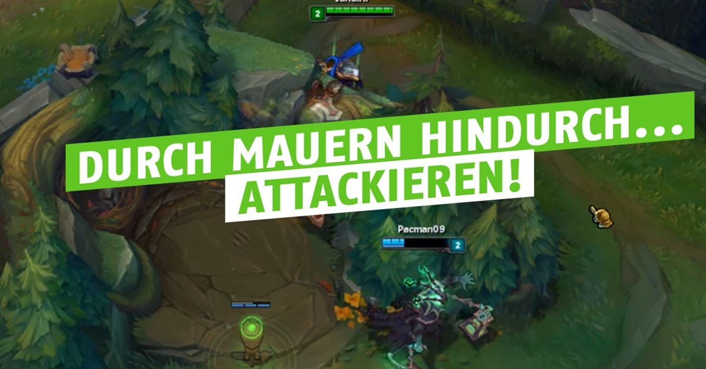 League of Legends: Nahkampf-Helden können durch die Mauern hinweg zuschlagen