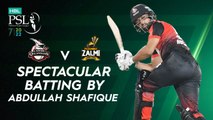 Spectacular Batting By Abdullah Shafique | Lahore Qalandars vs Peshawar Zalmi | Match 9 | HBL PSL 7 | ML2G