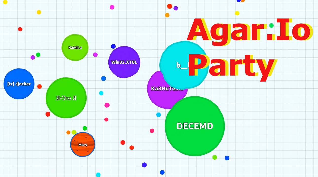 Agario spielen mit meinen Freunden auf demselbe...