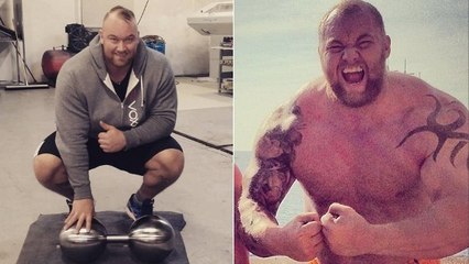 Hafthor Björnsson hat ein neues Trainingsspielzeug!