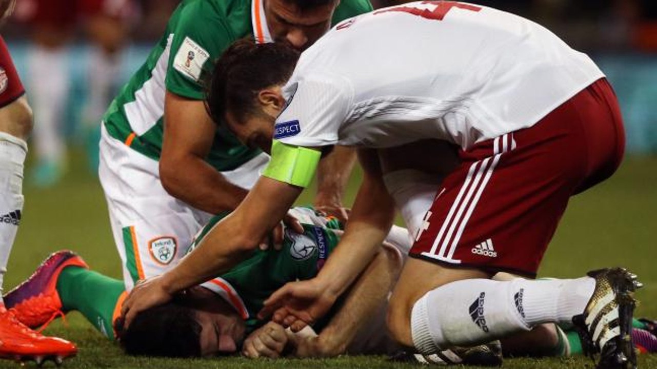 Kapitän von Georgien rettet das Leben des irischen Fußballprofis Robbie Brady