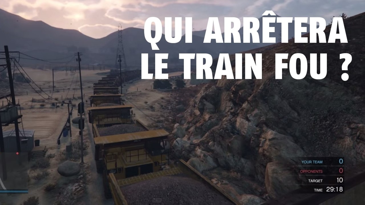 GTA 5 : des joueurs tentent de bloquer un train avec un dispositif hallucinant
